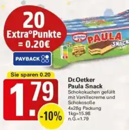 WEZ Dr.Oetker Paula Snack Angebot