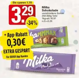 WEZ Milka Schokolade Angebot