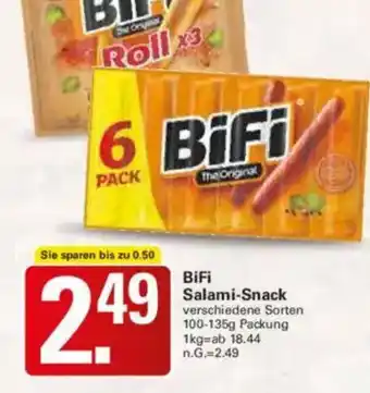 WEZ BiFi Salami-Snack Angebot