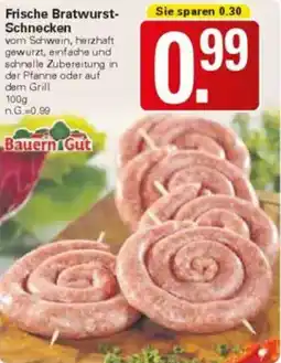 WEZ Frische Bratwurst-Schnecken Angebot
