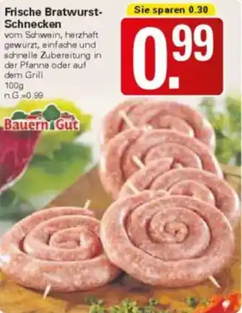 WEZ Frische Bratwurst-Schnecken Angebot