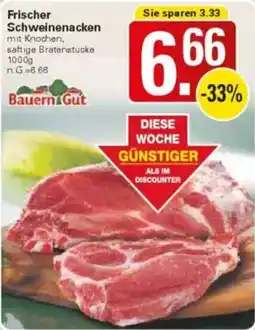WEZ Frischer Schweinenacken Angebot