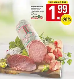 WEZ Bauern Gut Sommerwurst Angebot