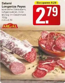 WEZ Salami Longaniza Payes Angebot