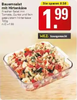 WEZ Bauernsalat mit Hirtenkäse Angebot