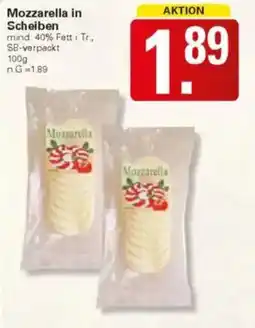 WEZ Mozzarella in Scheiben Angebot