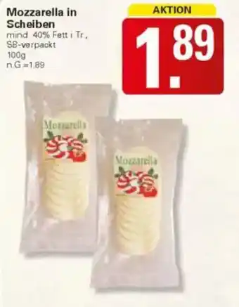 WEZ Mozzarella in Scheiben Angebot