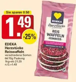 WEZ EDEKA Herzstücke Reiswaffeln Angebot
