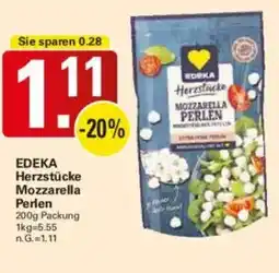 WEZ EDEKA Herzstücke Mozzarella Perlen Angebot
