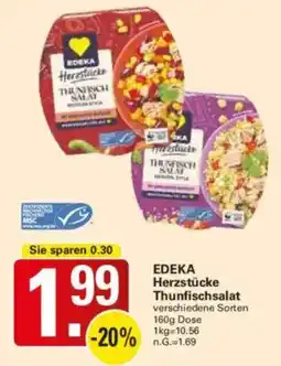 WEZ EDEKA Herzstücke Thunfischsalat Angebot