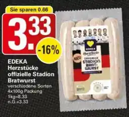 WEZ EDEKA Herzstücke offizielle Stadion Bratwurst Angebot