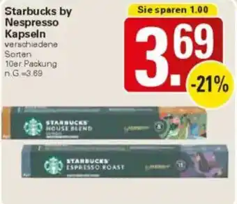 WEZ Starbucks by Nespresso Kapseln Angebot