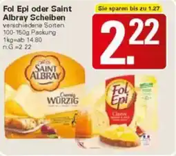 WEZ Fol Epi oder Saint Albray Scheiben Angebot