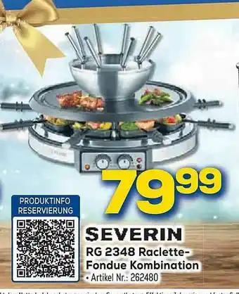 Euronics Berlet Severin Rg 2348 Raclette-fondue Kombination Angebot