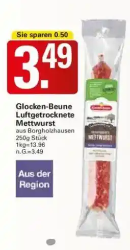 WEZ Glocken-Beune Luftgetrocknete Mettwurst Angebot