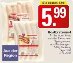 WEZ Rostbratwurst Angebot