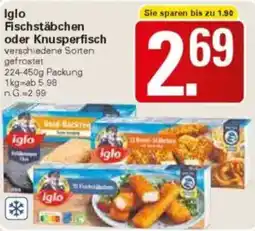 WEZ Iglo Fischstäbchen oder Knusperfisch Angebot