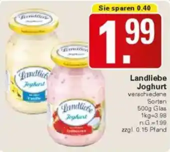 WEZ Landliebe Joghurt Angebot