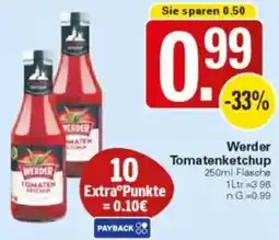 WEZ Werder Tomatenketchup Angebot