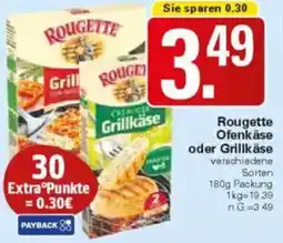 WEZ Rougette Ofenkäse oder Grillkäse Angebot