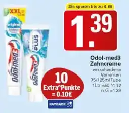 WEZ Odol-med3 Zahncreme Angebot