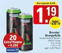 WEZ Booster Energy4Life Angebot