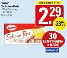 WEZ Wawi Schoko-Reis Angebot