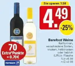 WEZ Barefoot Weine Angebot