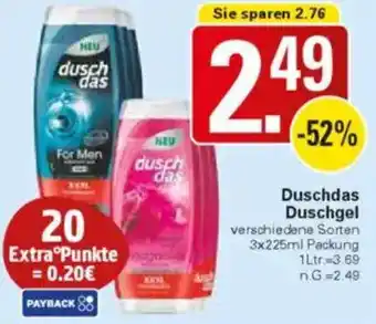 WEZ Duschdas Duschgel Angebot