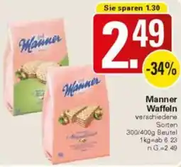 WEZ Manner Waffeln Angebot