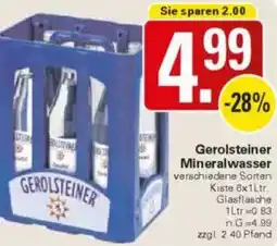 WEZ Gerolsteiner Mineralwasser Angebot