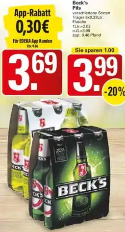WEZ Beck's Pils Angebot