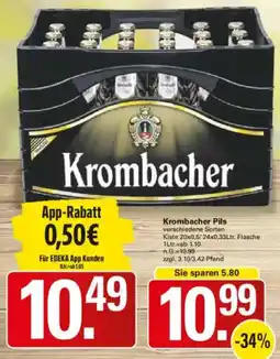 WEZ Krombacher Pils Angebot