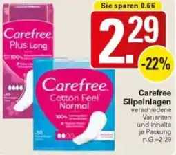 WEZ Carefree Slipeinlagen Angebot