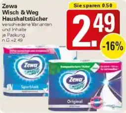 WEZ Zewa Wisch & Weg Haushaltstücher Angebot