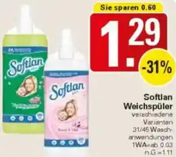 WEZ Softlan Weichspüler Angebot