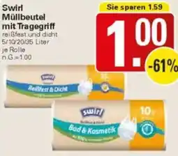 WEZ Swirl Müllbeutel mit Tragegriff Angebot
