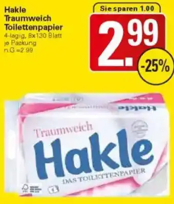 WEZ Hakle Traumweich Toilettenpapier Angebot