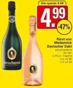 WEZ Fürst von Metternich Deutscher Sekt Angebot