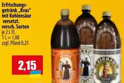 Mix Markt Erfrischungsgetränk „Kvas" mit Kohlensäur Angebot