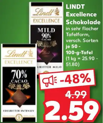 Kaufland LINDT Excellence Schokolade Angebot