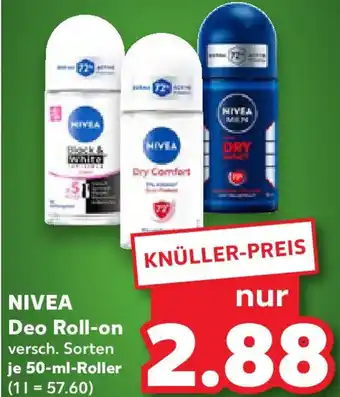 Kaufland NIVEA Deo Roll-on Angebot