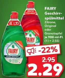 Kaufland FAIRY Geschirrspülmittel Angebot