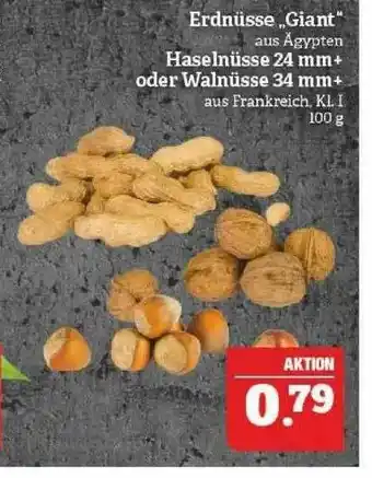 Marktkauf Erdnüsse Giant, Haselnüsse Oder Walnüsse Angebot