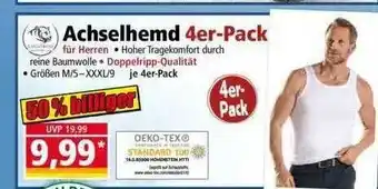 Norma Achselhemd 4er-pack Angebot