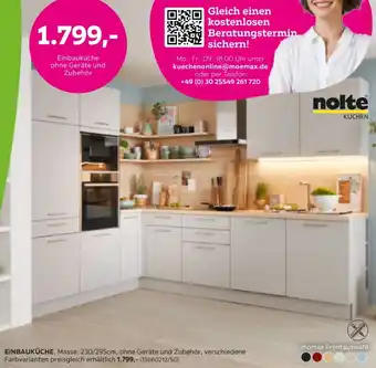 Mömax Nolte küchen Einbauküche Angebot