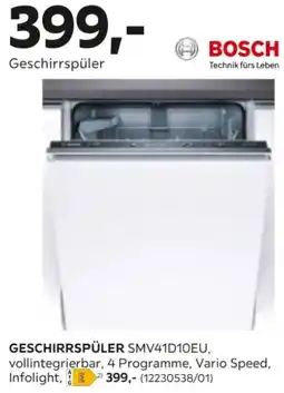 Mömax BOSCH Geschirrspüler Angebot