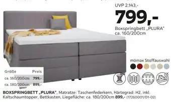 Mömax Boxspringbett „PLURA" Angebot
