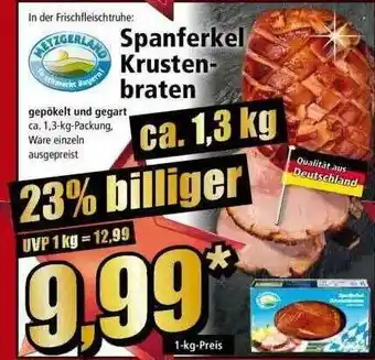 Norma Metzgerland Spanferkel Krusten-braten Angebot