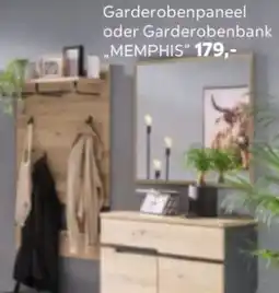 Mömax Garderobenpaneel oder Garderobenbank „MEMPHIS" Angebot